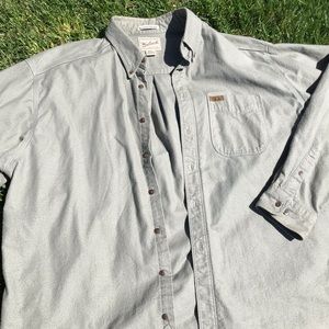 Vintage forest green button up